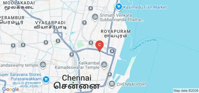 Bharathi Women's College, Chennai Map