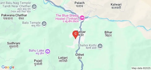 Government Degree College, Banjar Map