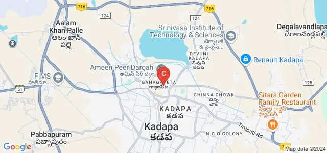 Sarada College of Education, Kadapa Map