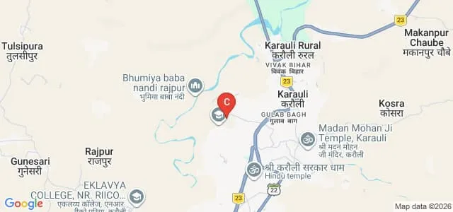 Veena Memorial Degree College, Karauli Map