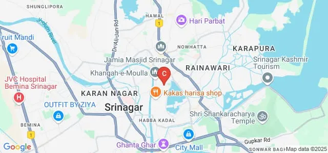 Gandhi Memorial College, Srinagar Map