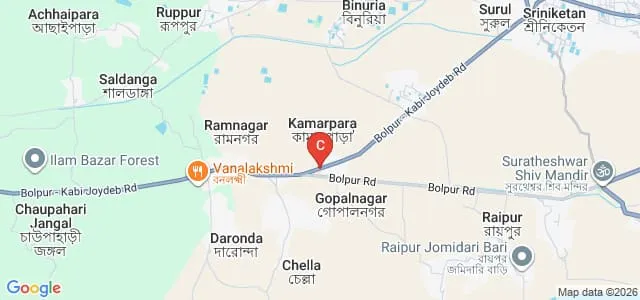 Bengal Institute of Technology and Management, Santiniketan Map