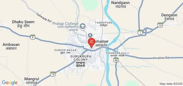 DMES Arts and Science College, Amalner Map