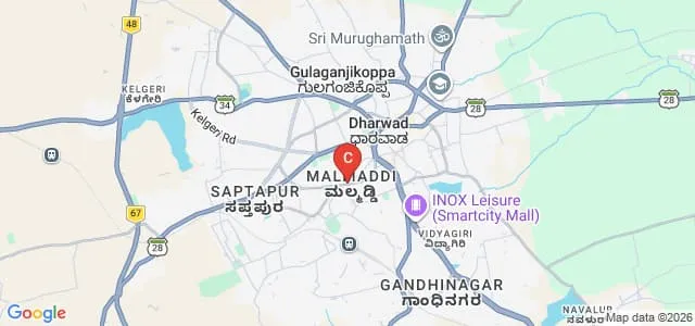 DBHPS Rajiv Gandhi B Ed College, Dharwad Map