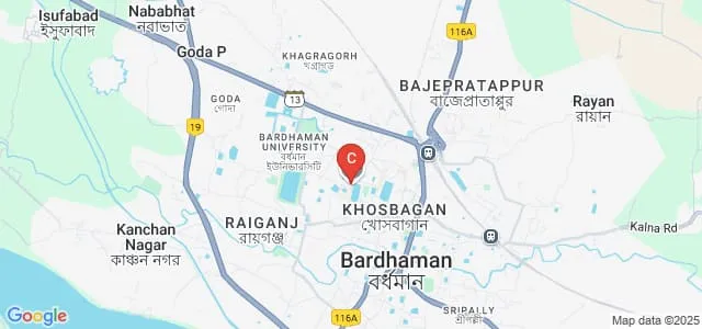 Burdwan Raj College, Burdwan Map