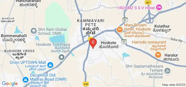 Government First Grade College, Hoskote Map