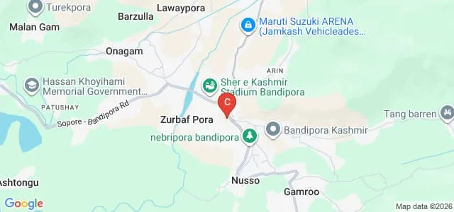 Al Noor College of Education, Bandipora Map