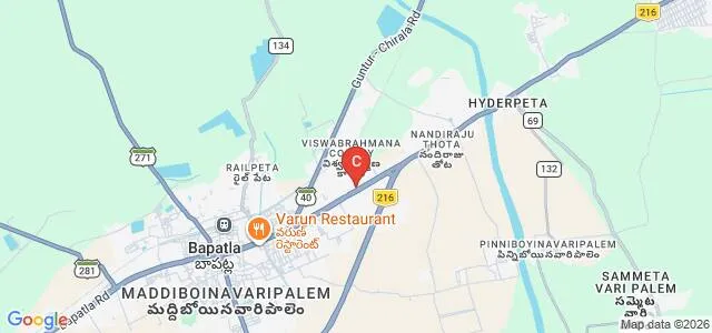 Dr NTR College of Agricultural Engineering, Bapatla Map