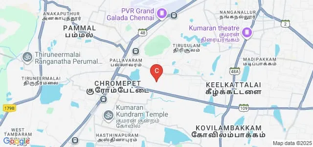 School of Computing Sciences, Vel's Institute of Science Technology and Advanced Studies, Chennai Map