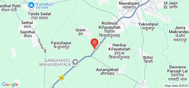Arya College of Pharmacy, Bareilly Map