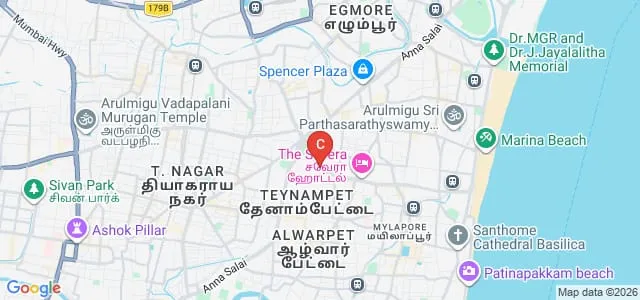 Stella Maris College, Chennai Map