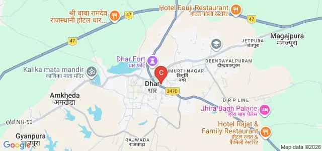 Government Girls College, Dhar Map