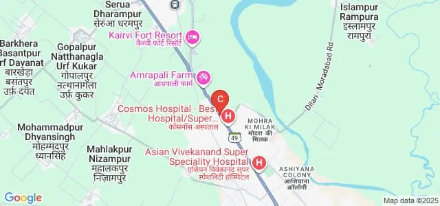 Maa Gayatri Institute of Pharmacy College, Moradabad Map