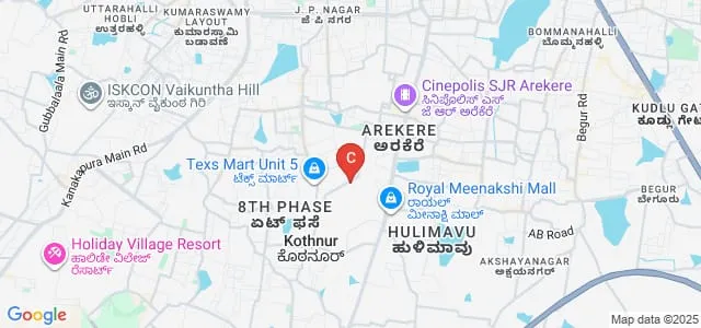 Universal Education Academy, Bangalore Map