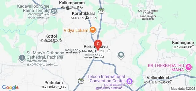 Mar Osthatheos Training College, Thrissur Map