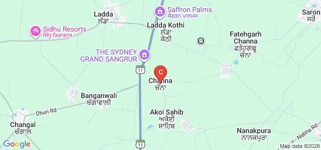 Akal College of Education for Women, Sangrur Map