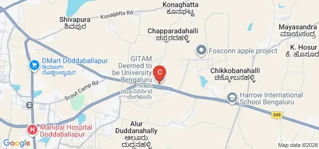 GITAM Deemed to be University Bengaluru Campus, Bengaluru Map