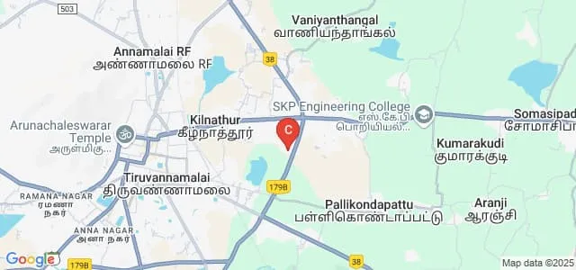 Arunesha College of Arts and Science for Women, Tiruvannamalai Map