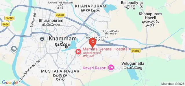 Mamata Medical College, Khammam Map