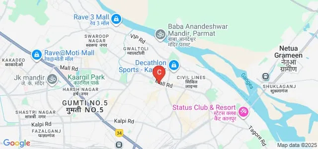 Pandit Prithi Nath College, Kanpur Map