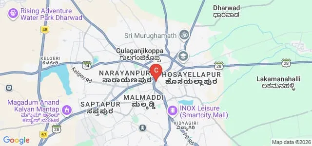 Kittel Arts College, Dharwad Map