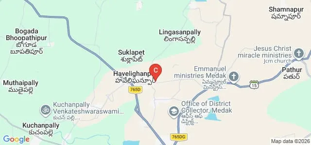 YPR College of Education, Medak Map