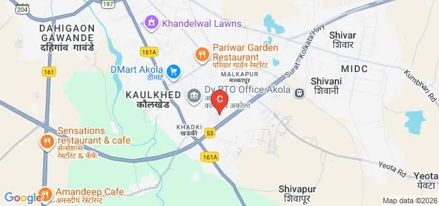 Dr Babasaheb Ambedkar College of Journalism and Social Work, Akola Map