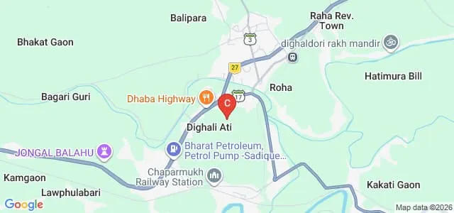 Raha College, Nagaon Map