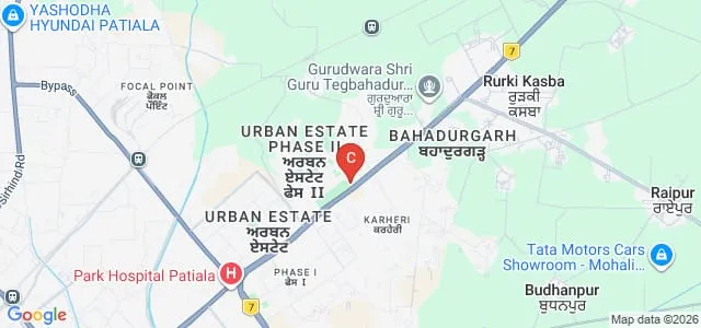 Department of Mechanical Engineering, Punjabi University, Patiala Map