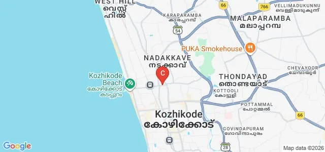 Malabar Christian College, Calicut Map