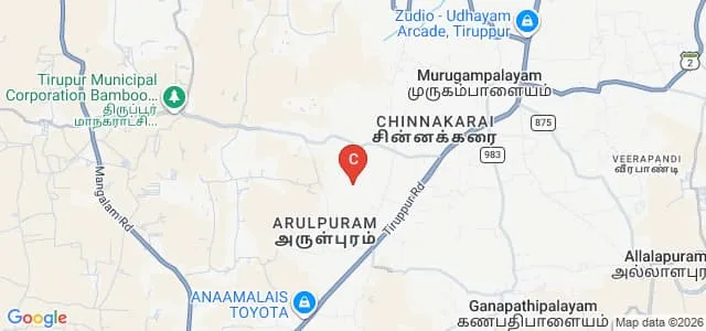 Jayanthi College of Education, Tirupur Map