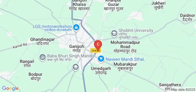 Rajiv Memorial Institute of Education and Technology, Gangoh Map