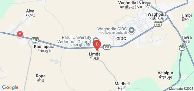 Parul Institute of Applied Sciences, Vadodara Map