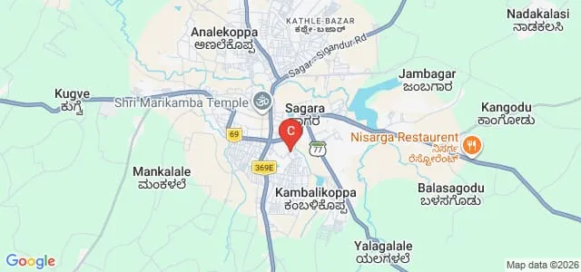 Smt Indiragandhi Government First Grade College for Women, Sagar Map
