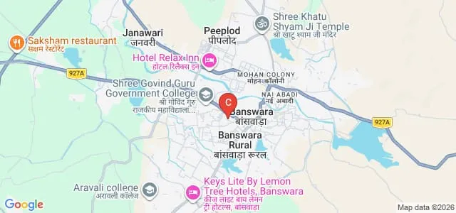 Gyayak Sanskrit Teachers Training College, Banswara Map