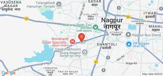 RS Mundle Dharampeth Arts and Commerce College, Nagpur Map