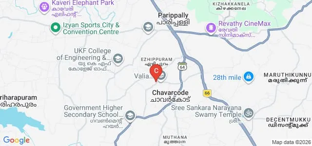 CHMM College for Advanced Studies, Palayamkunnu Map