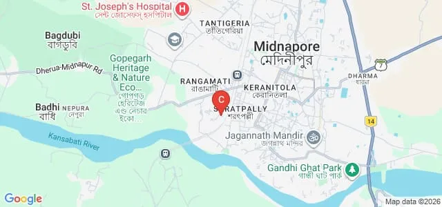 Midnapore Institute of Education, Midnapore Map