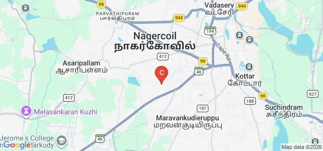 Government Arts and Science College, Nagercoil Map