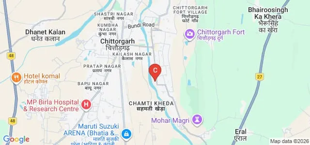 Mewar Girls College, Chittorgarh Map