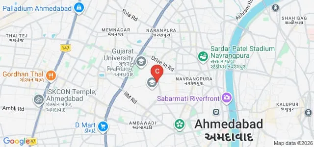 BK School of Business Management, Gujarat University, Ahmedabad Map