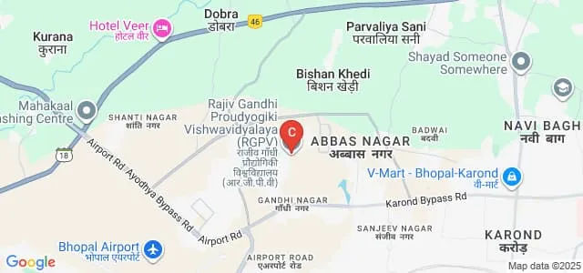 University Institute of Technology Rajiv Gandhi Proudyogiki Vishwavidyalaya, Shahdol Map