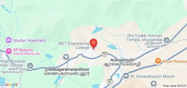 MET Engineering College, Kanyakumari Map