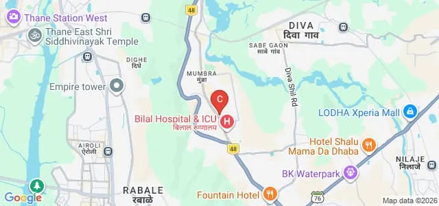 Late Khatija College of Education, Wada Map