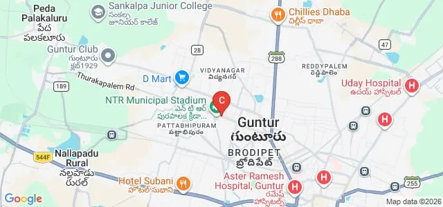 Vishwa Bharathi College of Pharmaceutical Science, Perecherla Map