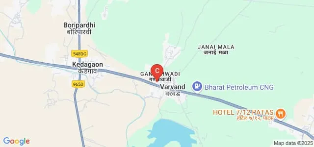 Eknath Sitaram Divekar Arts Science and Commerce College, Varvand Map