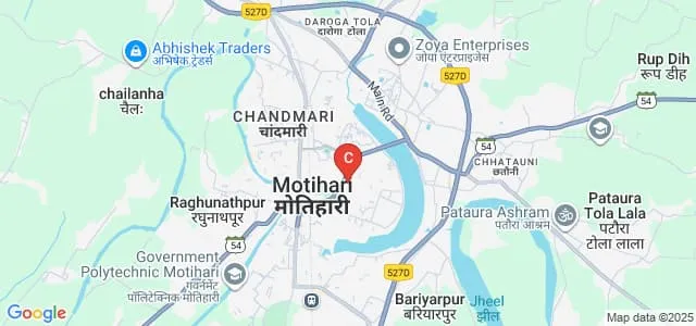 Laxmi Narain Dubey College, Motihari Map