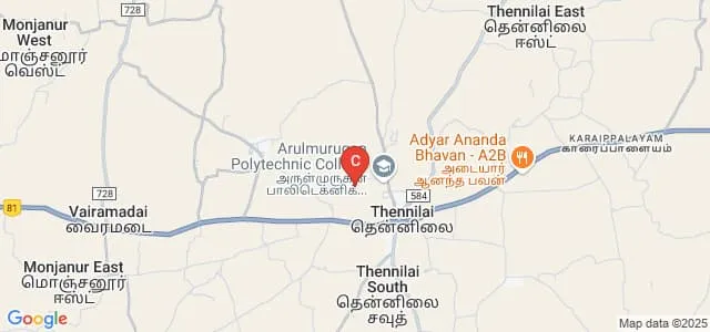 Arulmurugan College of Engineering, Karur Map