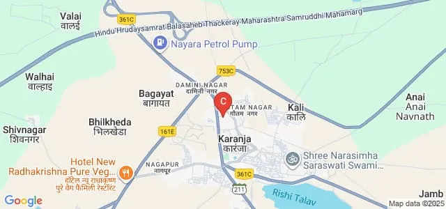 Smt Shakuntalabai Dhabekar Mahavidyalaya, Karanja Map