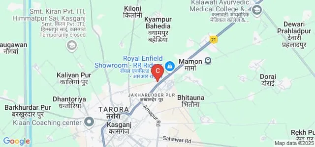 VK Jain College of Education, Kasganj Map